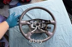 01-02 Toyota Tundra Sequoia Steering Wheel Cruise Equipped Tan OEM