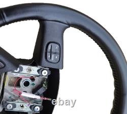 03-06 Chevy Tahoe Suburban GMC Yukon OEM Black Leather Steering Wheel
