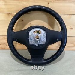 07-11 Bmw X5 E70 Steering Wheel Black Leather 240687610 Oem