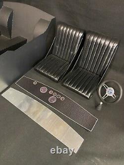 1/4 Scale Cobra Metal Interior Cabin, Seats, Dash, Steering wheel & Gear Knob