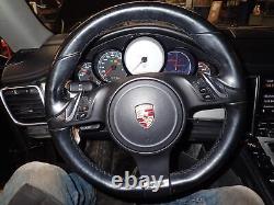 10 11 12 13 14 15 16 PANAMERA Black Leather Steering Wheel ONLY! 97034780341A34