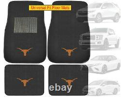 10PC NCAA Texas Longhorns Car Truck Floor Mats Seat Covers Steering Wheel Cover