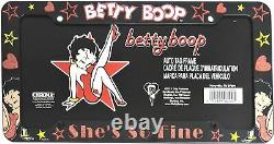 10pc Betty Boop Kiss Car Front Back Floor Mats Seat Covers Steering Wheel Cover
