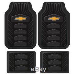 10pc CHEVY Car Truck Suv All Weather Floor Mats Seat Covers Steering Wheel Cover