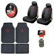 10pc Dodge Ram Car Truck Suv Rubber Floor Mats Seat Covers Steering Wheel Cover