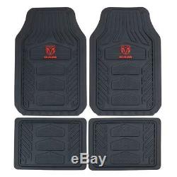 10pc Dodge RAM Car Truck Suv Rubber Floor Mats Seat Covers Steering Wheel Cover