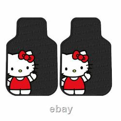 10pc Sanrio Hello Kitty Core Car Floor Mats Steering Wheel Cover & Seat Covers