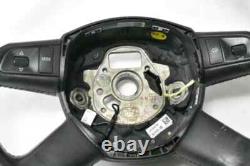 11-15 Audi Q7 4 Spoke Heated Steering Wheel Leather Black 4L0419091 OEM