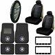 11pc Jeep Wrangler Car Truck Suv Seat Covers Floor Mats & Steering Wheel Cover