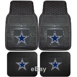 11PC NFL Dallas Cowboys Car Truck Seat Covers Floor Mats Steering Wheel Cover