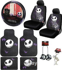 11pc Nightmare Before Christmas Car Floor Mats Seat Covers Steering Wheel Cover
