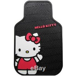 11pc Sanrio Hello Kitty Core Car Floor Mats Steering Wheel Cover Seat Covers Set