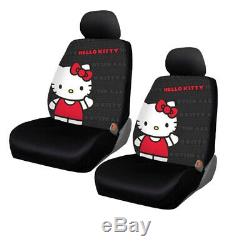 11pc Sanrio Hello Kitty Core Car Floor Mats Steering Wheel Cover Seat Covers Set