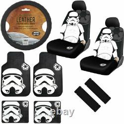 11pc Star Wars Stormtrooper Car Truck Seat Covers Floor Mat Steering Wheel Cover