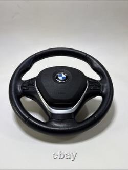 12-18 BMW F30 F32 328i 435i LEATHER SPORT STEERING WHEEL USED OEM