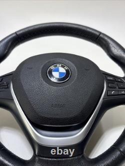 12-18 BMW F30 F32 328i 435i LEATHER SPORT STEERING WHEEL USED OEM