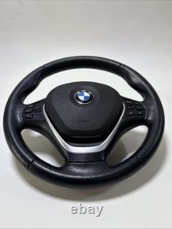 12-18 BMW F30 F32 328i 435i LEATHER SPORT STEERING WHEEL USED OEM