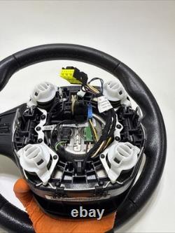 12-18 BMW F30 F32 328i 435i LEATHER SPORT STEERING WHEEL USED OEM