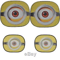 12PC Despicable Me Minions Car Truck Seat Covers Floor Mats Steering Wheel Cover