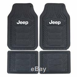 12pc JEEP Car Truck Suv All Weather Floor Mats Seat Covers Steering Wheel Cover