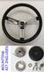 13 1/2 Bronco F100 F150 F250 F350 Grant Black Chrome Spokes Steering Wheel
