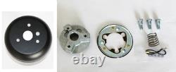 13 1/2 Bronco F100 F150 F250 F350 Grant Black Chrome Spokes Steering Wheel
