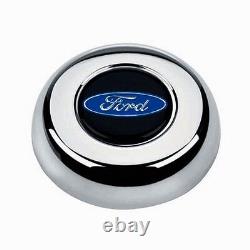 13 1/2 Bronco F100 F150 F250 F350 Grant Black Chrome Spokes Steering Wheel