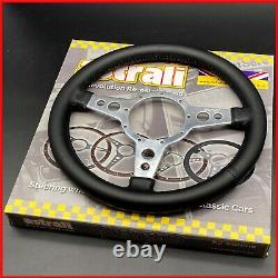 13 Leather classic car alloy spoked Steering Wheel Suits Moto-Lita Hub