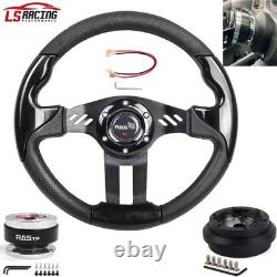 13IN Steering Wheel+Quick Release+190H Hub Adapter For Acura Integra 90-93