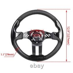 13IN Steering Wheel+Quick Release+190H Hub Adapter For Acura Integra 90-93