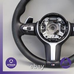 14-19 BMW F16 X6 X5 M-Sport Steering Wheel with Paddle Shifters OEM