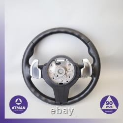14-19 BMW F16 X6 X5 M-Sport Steering Wheel with Paddle Shifters OEM