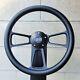 14 Billet Black Steering Wheel Carbon Fiber Vinyl + Licensed Ss Chevy Horn
