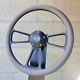 14 Billet Black Steering Wheel Gray Half Wrap Vinyl + Licensed Ss Chevy Horn