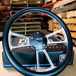 14 Billet Muscle Steering Wheel with Black Wrap for GMC Full Truck 1995-2001