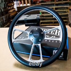 14 Billet Muscle Steering Wheel with Black Wrap for GMC Full Truck 1995-2001