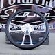 14 Billet Steering Wheel Chevy Carbon Fiber Vinyl Wrap + Chevy Horn Button