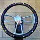 14 Billet Steering Wheel Pine Aluminum Rivet Chevy Muscle C10 Ford Hot Rod