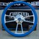 14 Billet Steering Wheel For Chevy Gm Ford Dodge Blue Wrap And Horn Button