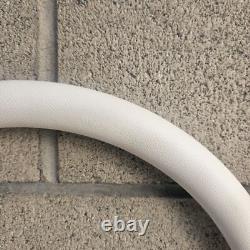 14 Billet Steering Wheel for Chevy GM Ford Dodge White Wrap and Horn Button