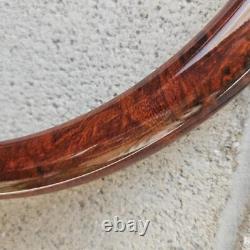 14 Billet Steering Wheel with Hydro Dipped Burlwood Wrap and Modern GMC Horn