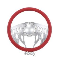 14 Billet Steering Wheels Red Half Wrap Impala Chevy II Nova Chevelle with Horn