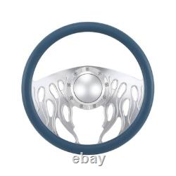 14 Billet Steering Wheels Red Half Wrap Impala Chevy II Nova Chevelle with Horn