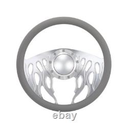 14 Billet Steering Wheels Red Half Wrap Impala Chevy II Nova Chevelle with Horn