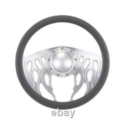 14 Billet Steering Wheels Red Half Wrap Impala Chevy II Nova Chevelle with Horn