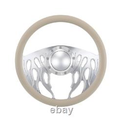 14 Billet Steering Wheels Red Half Wrap Impala Chevy II Nova Chevelle with Horn