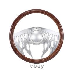 14 Billet Steering Wheels Red Half Wrap Impala Chevy II Nova Chevelle with Horn