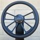 14 Black 4 Spoke Steering Wheel With Black Vinyl Wrap And Modern Gmc Horn