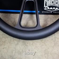 14 Black Billet Half Wrap Steering Wheel Black Wrap for Chevy Muscle C10 Ford