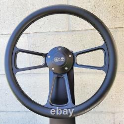 14 Black Billet Steering Wheel Vinyl Wrap + Licensed SS SuperSport Chevy Horn